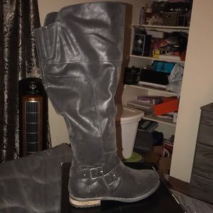 Torrid Knee High double buckled boots